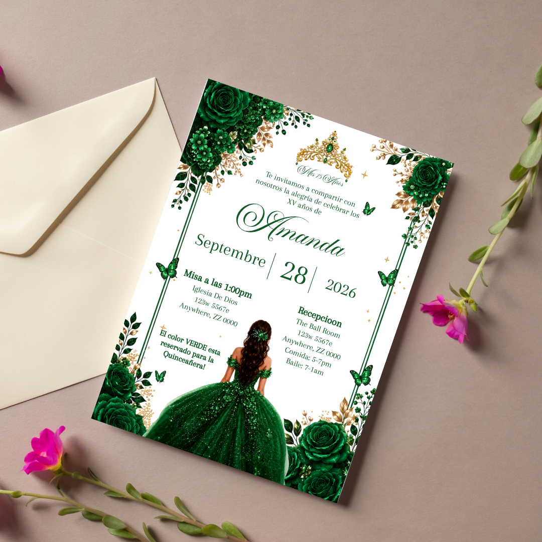 Quinceañera Digital Invitations