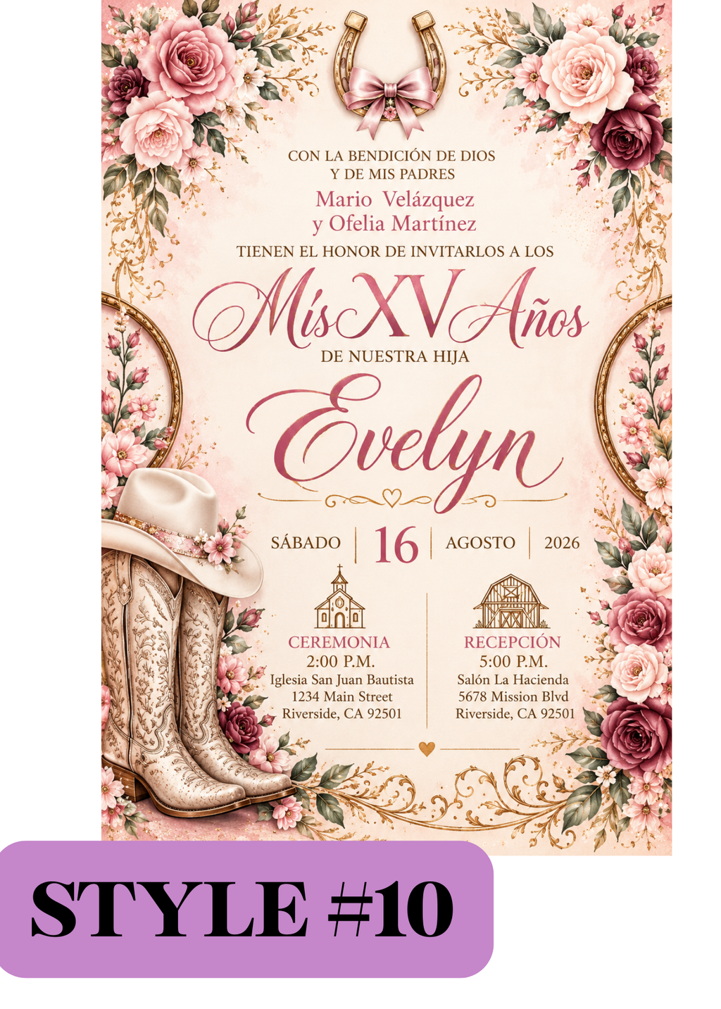 Western Laser-Cut Invitations