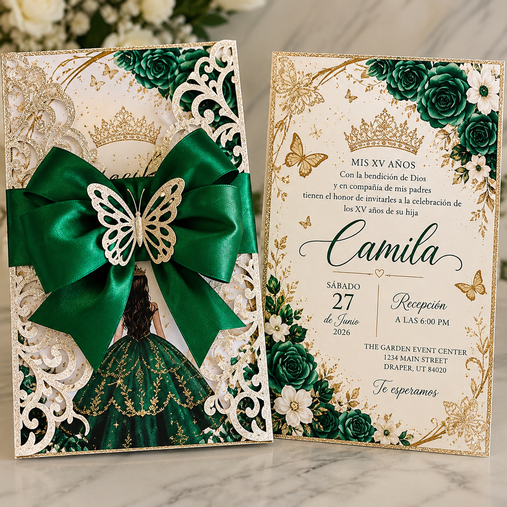 Butterfly Laser-Cut Invitations