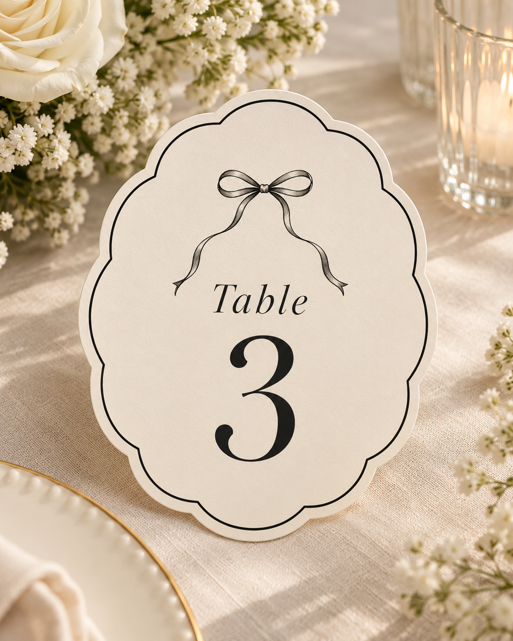 Number Placement Cards