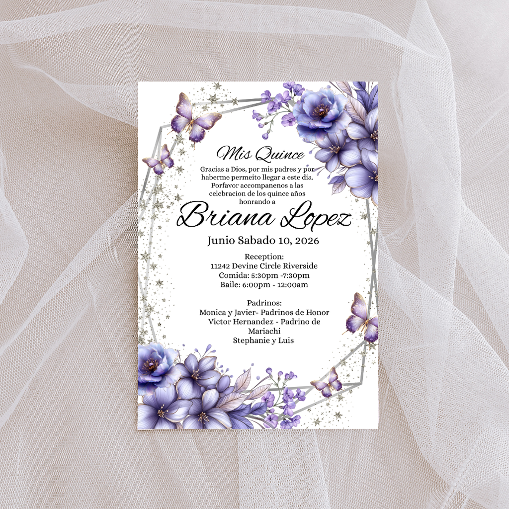 Purple Quince Digital Invites