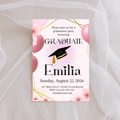 Pink Graduate Digital Invite