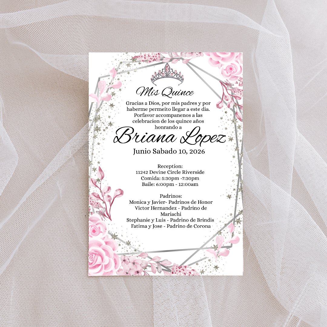 Pink Quince Digital Invites