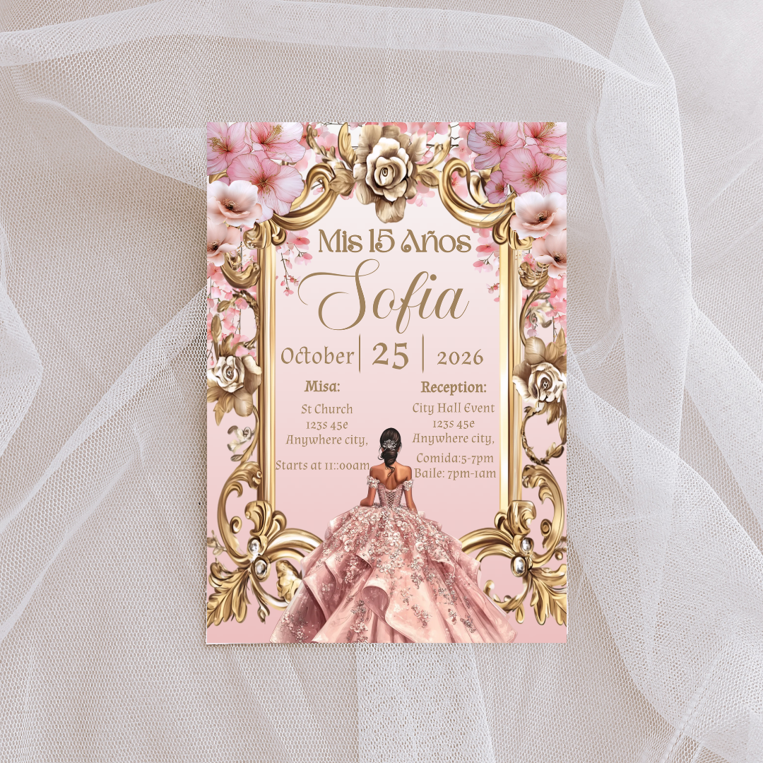 Pink Quince Digital Invite