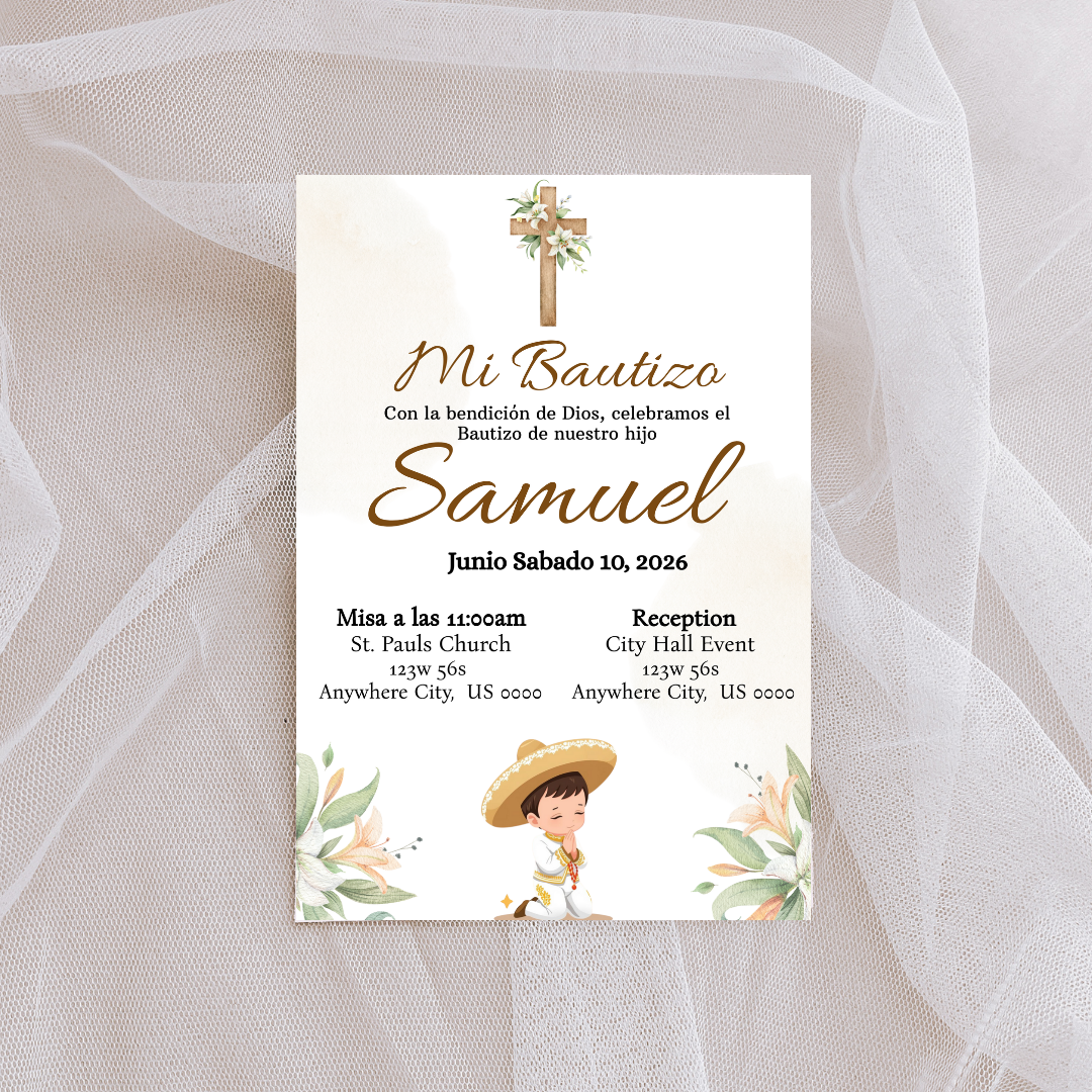 Boy Charro Digital Invites