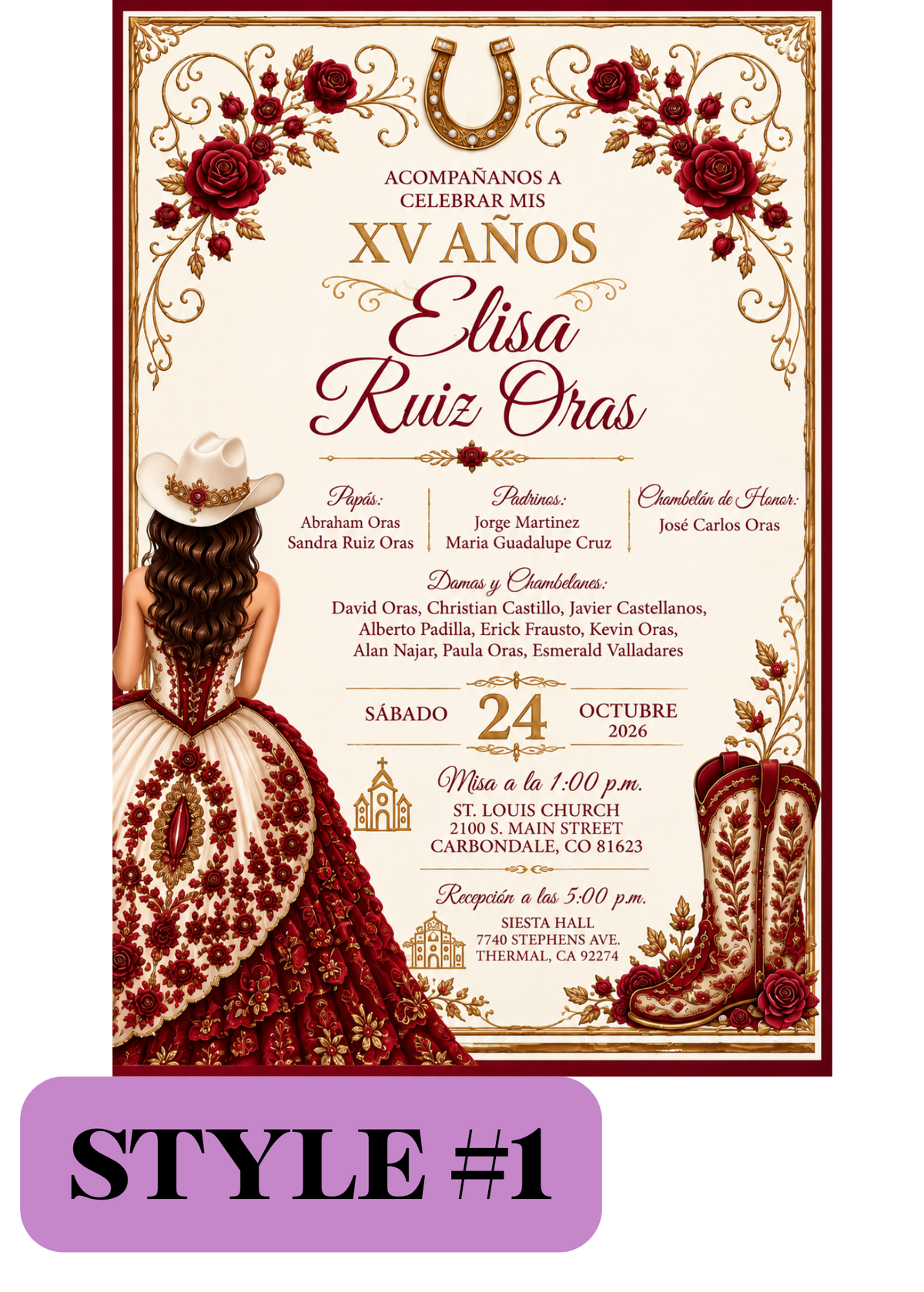 Western Laser-Cut Invitations