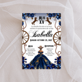 Blue Western Quince Digital Invites