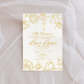 Gold Bautizo Digital Invite