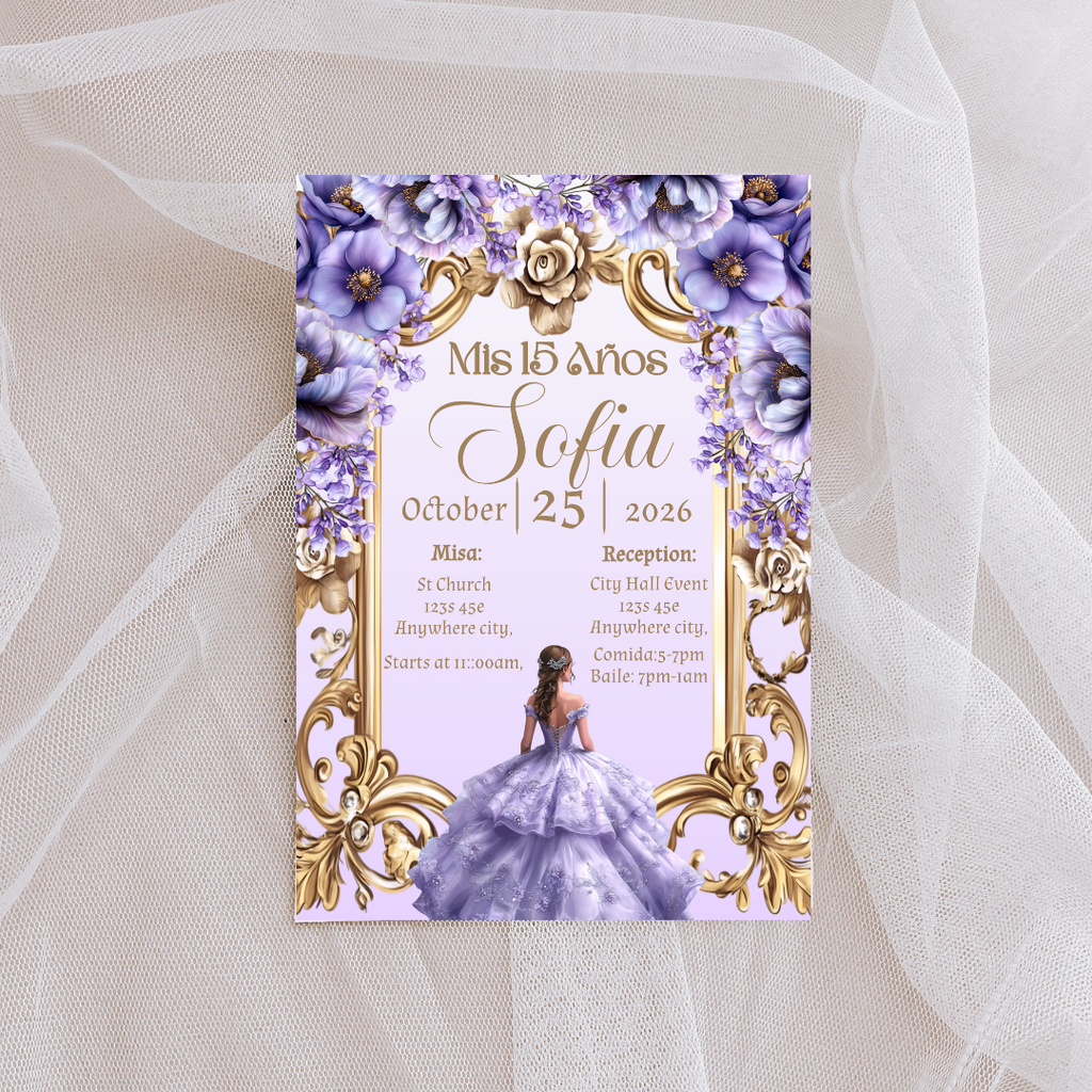 Purple Quince Digital Invite