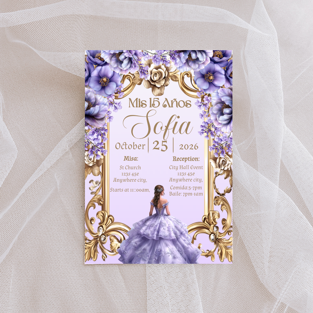 Purple Quince Digital Invite
