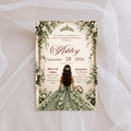 Green Quince Invite