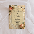 Brown Wedding Digital Invite