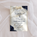 Navy Blue Wedding Invites