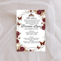 Red Quince Cardstock Invites