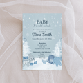 Editable Winter Wonderland Baby Shower Invitation | Baby It’s Cold Outside Boy Invite