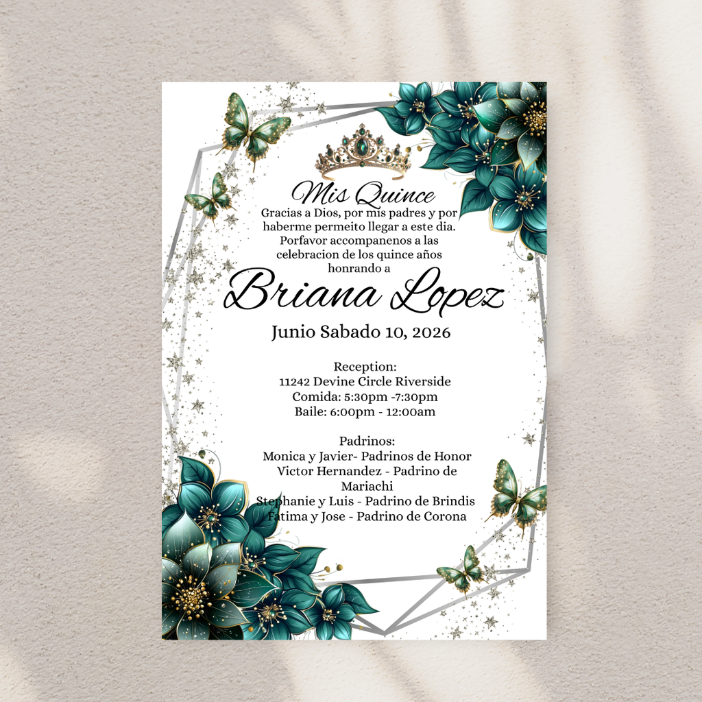 Green Quince Digital Invites