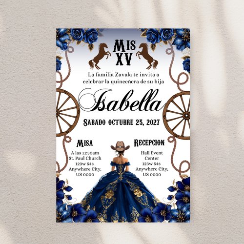 Blue Western Quince Cardstock