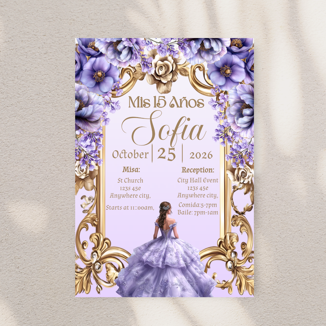 Purple Quince Digital Invite