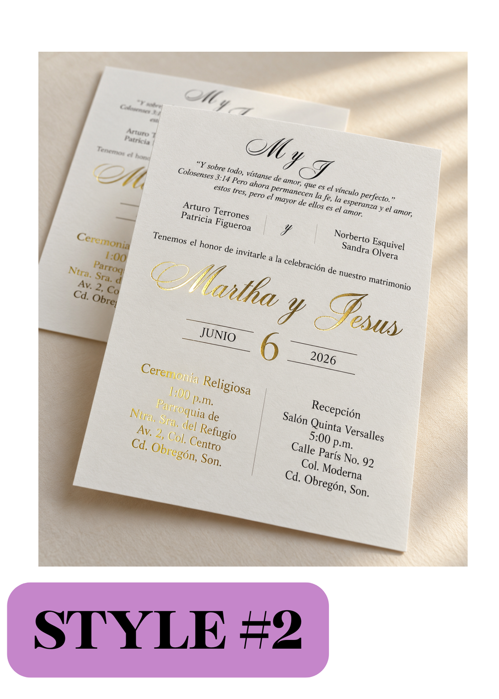 Foil Invitations