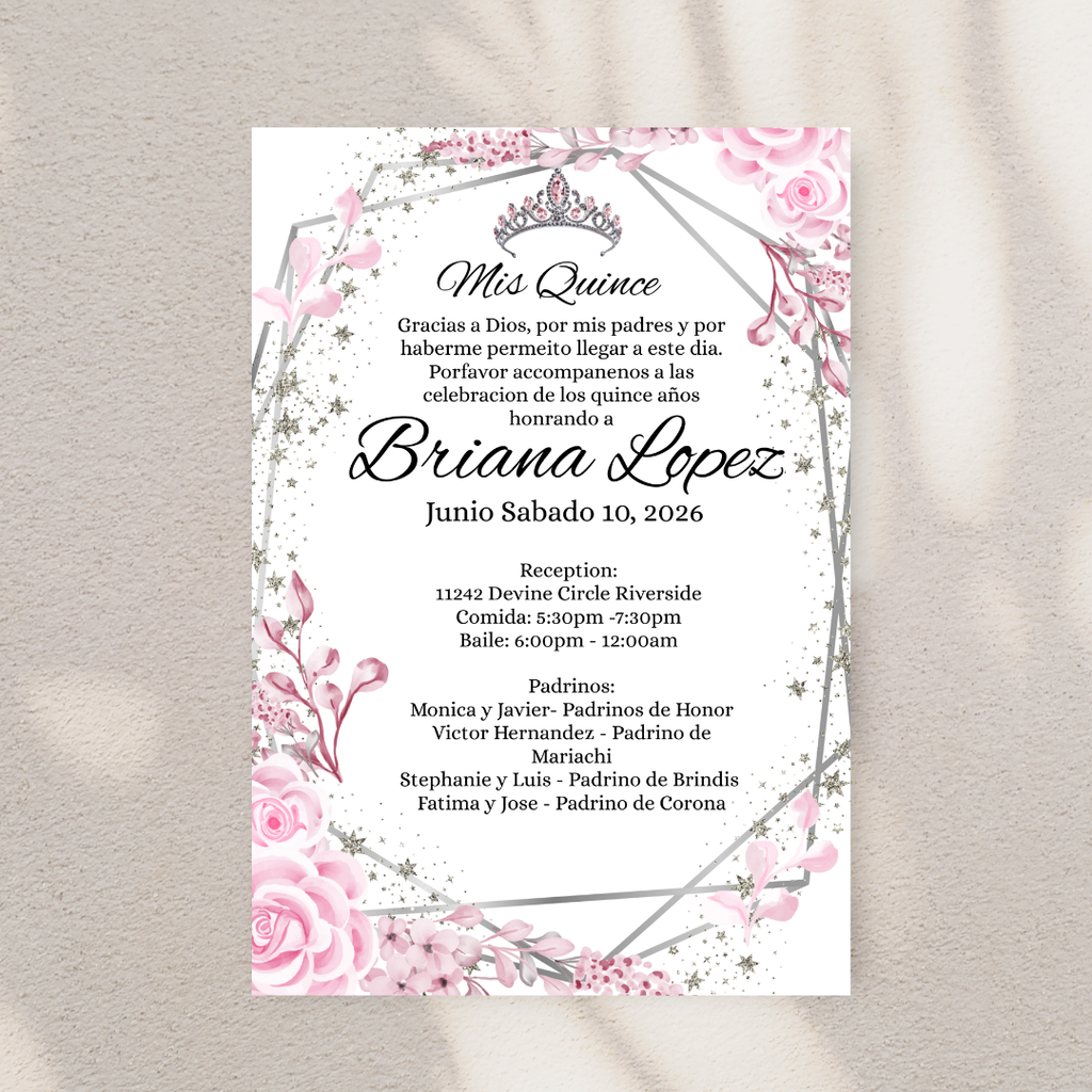 Pink Quince Digital Invites