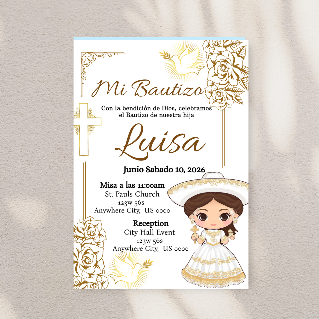 Girl Charro Digital Invite