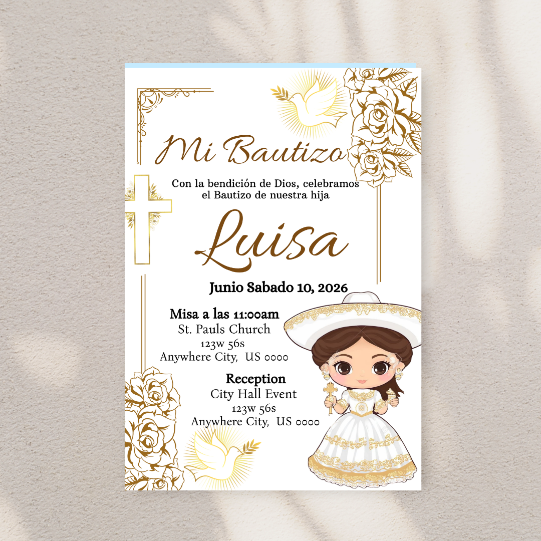 Girl Charro Digital Invite