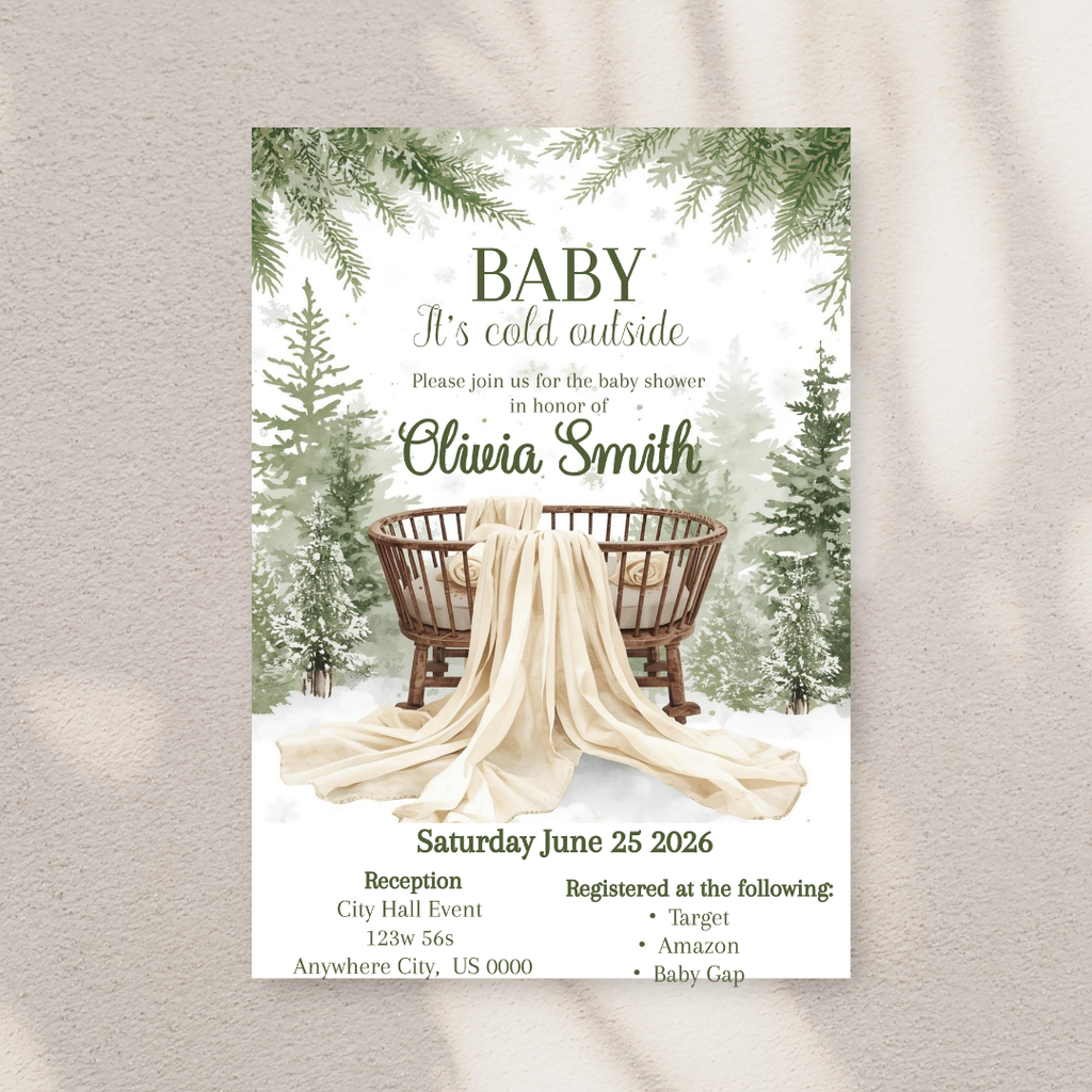 Baby its COLD OUTSIDE Digital Invite