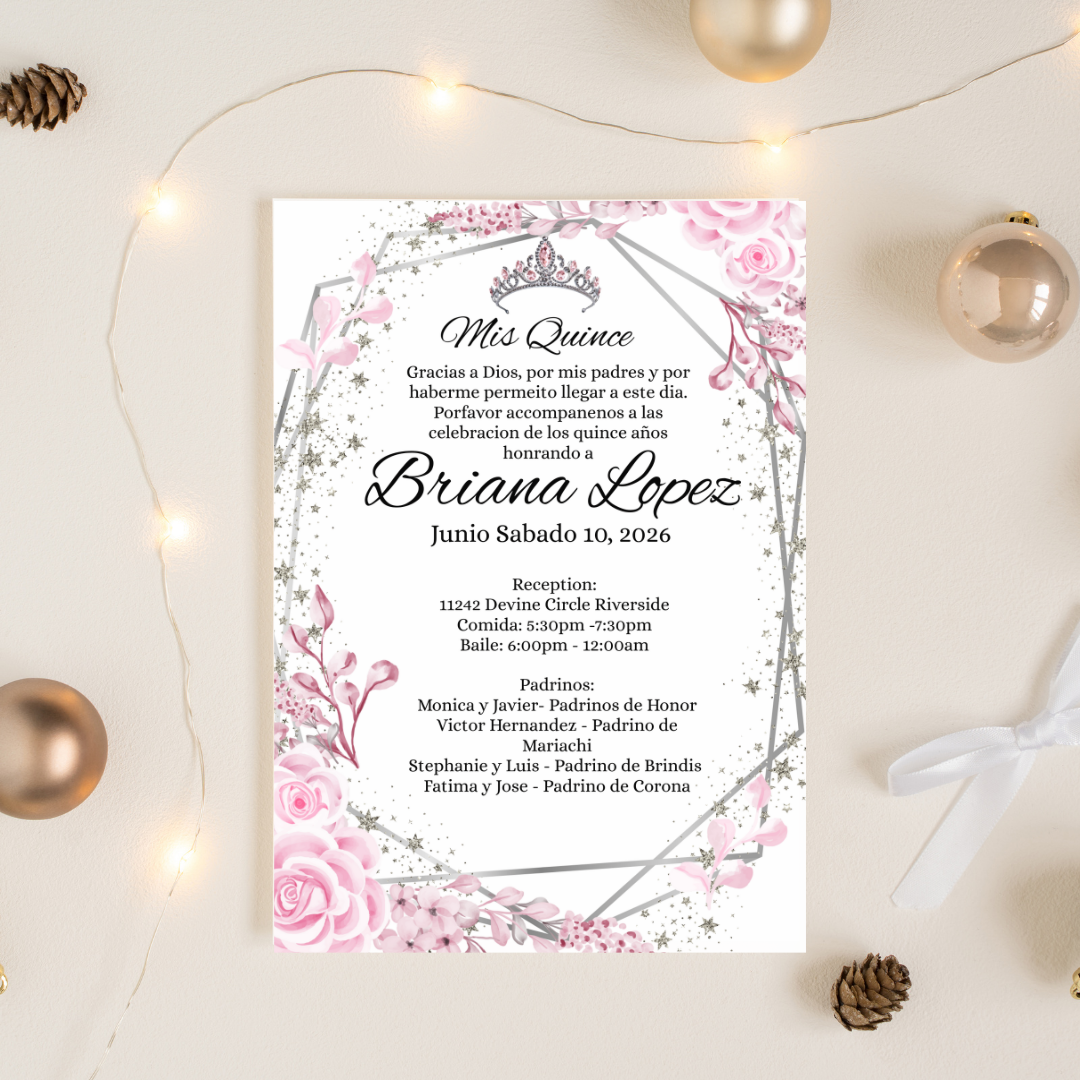 Pink Quince Digital Invites