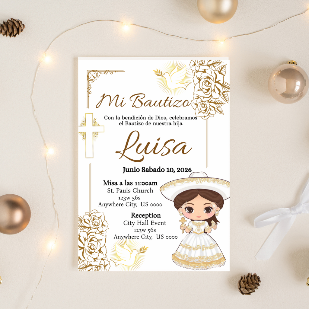 Girl Charro Digital Invite