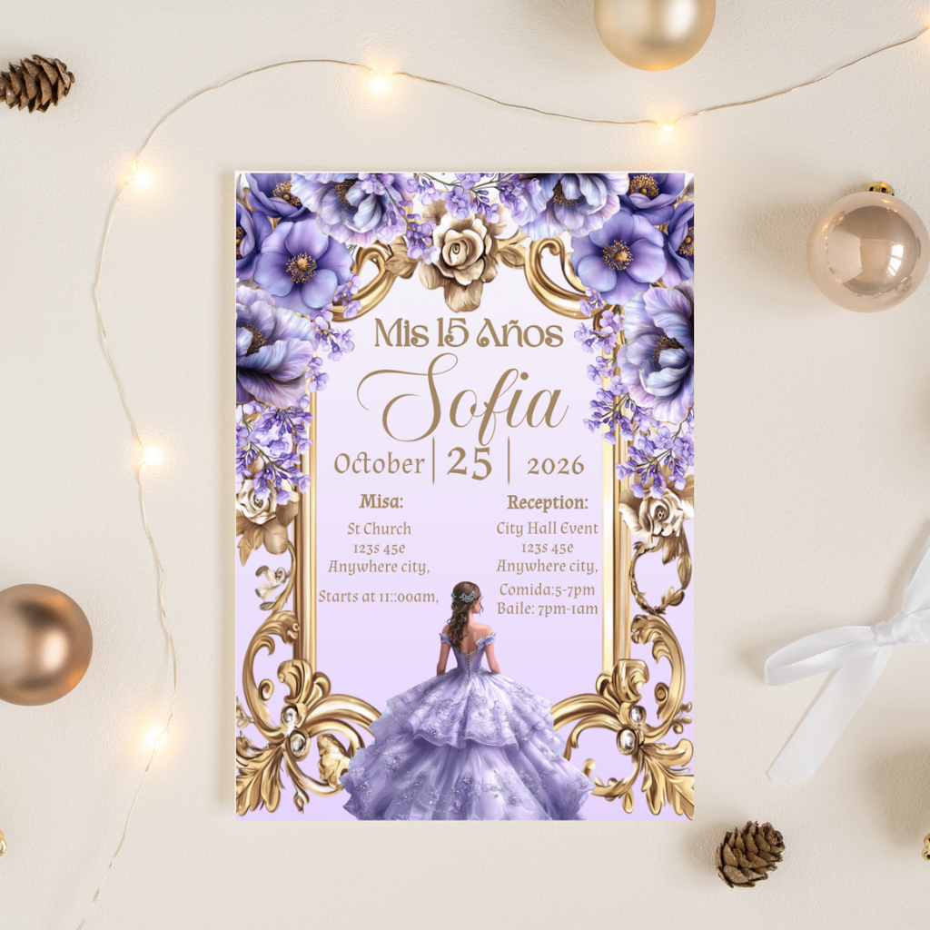 Purple Quince Digital Invite