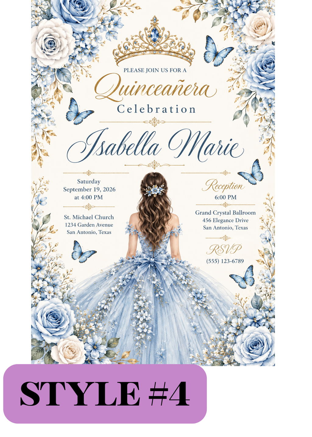 Cinderella Laser-Cut Invitations
