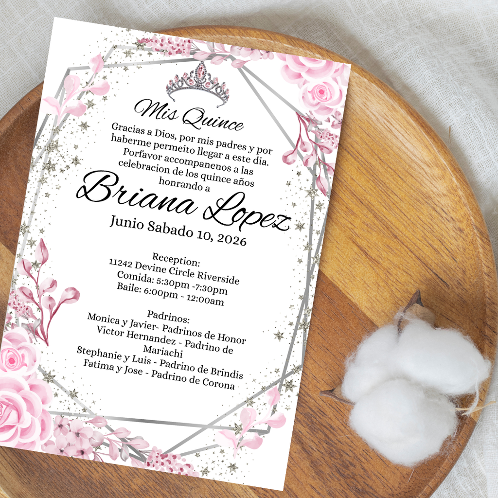 Pink Quince Digital Invites