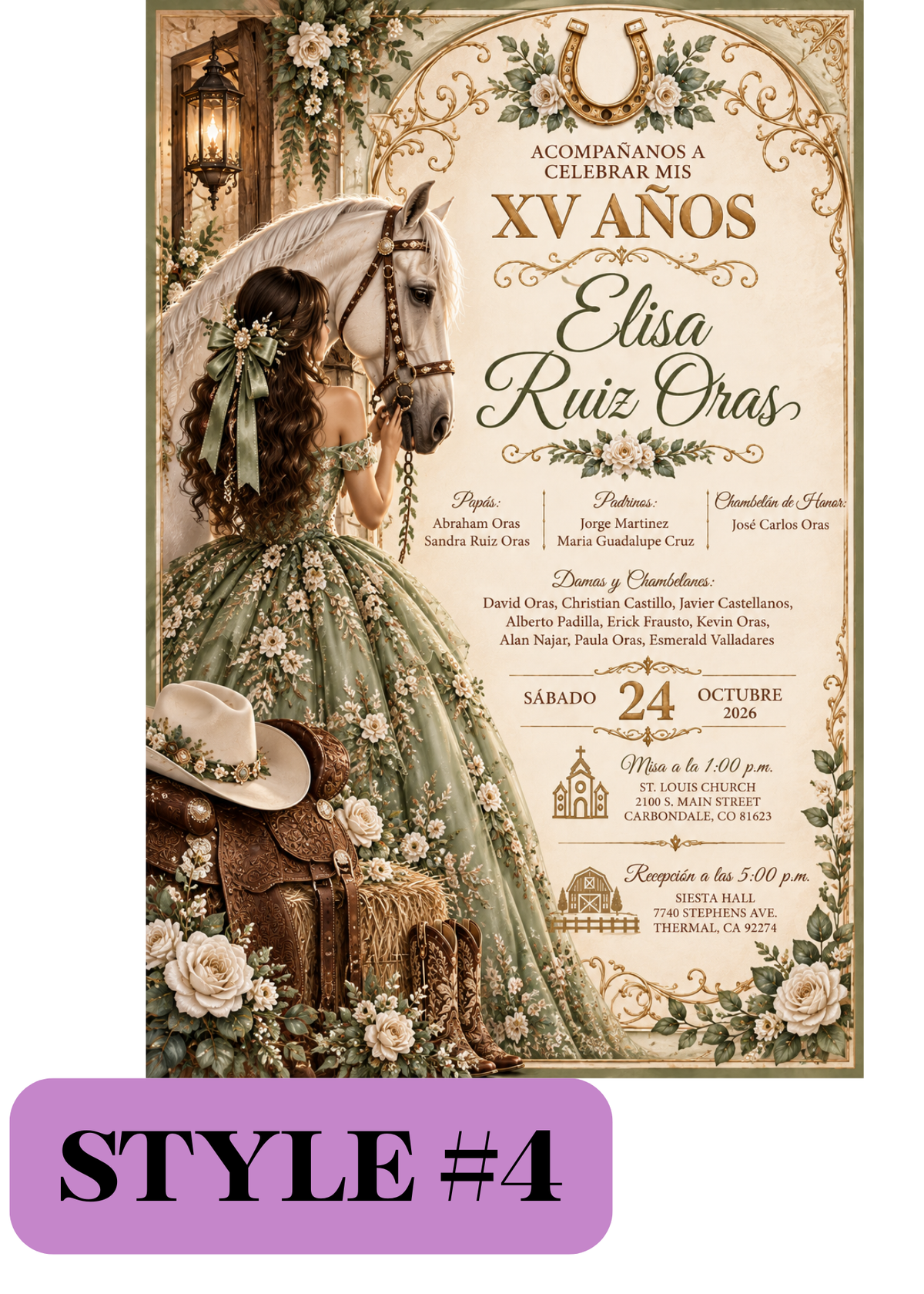 Western Laser-Cut Invitations