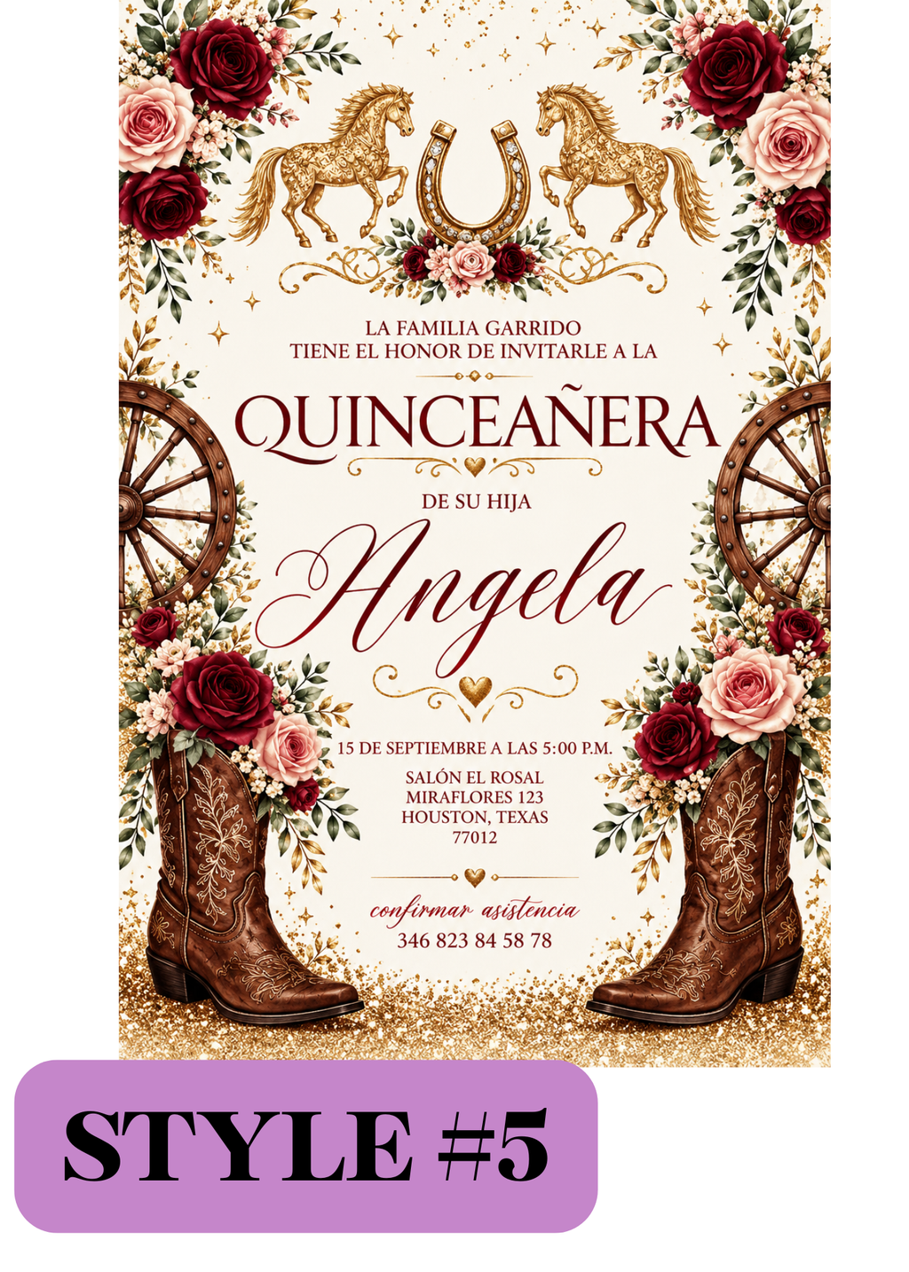 Western Laser-Cut Invitations