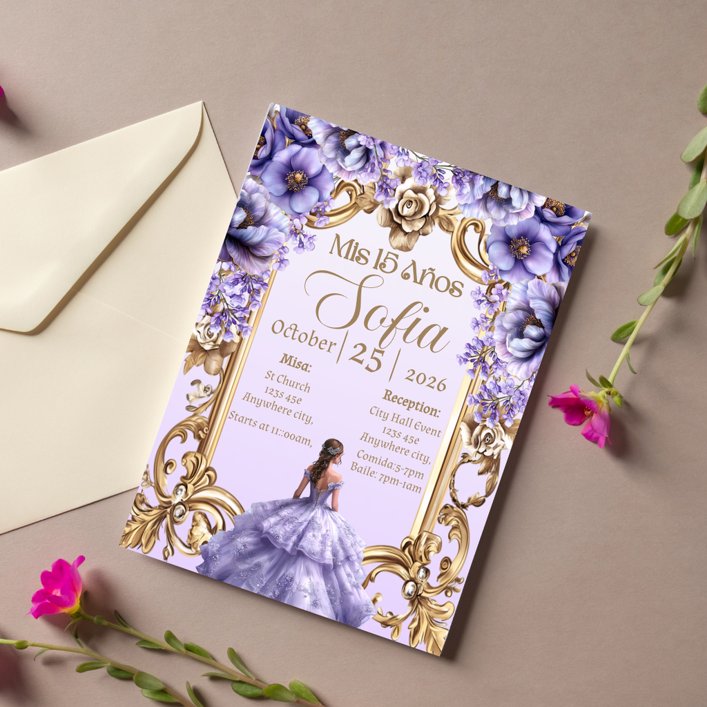 Purple Quince Digital Invite