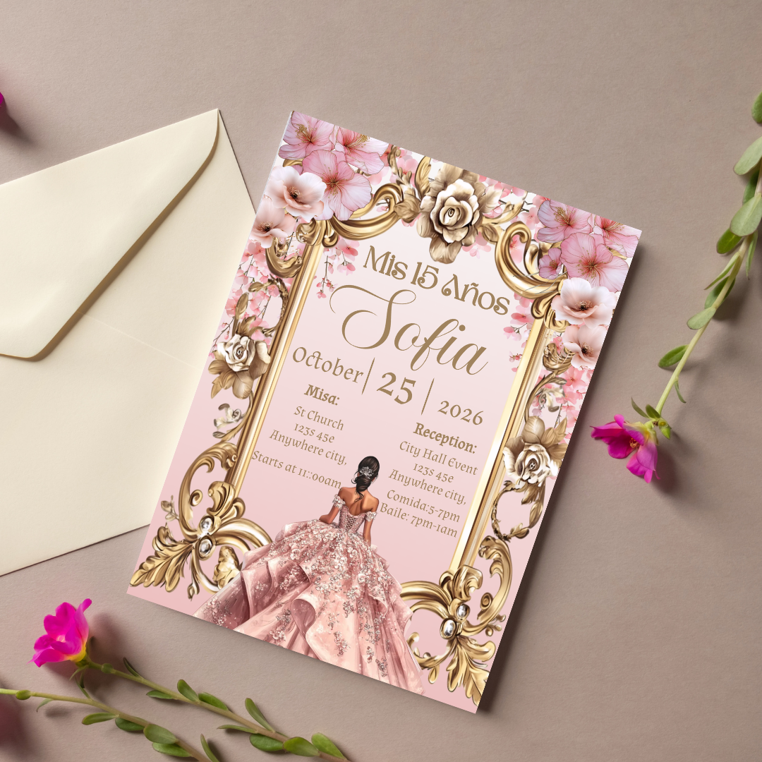 Pink Quince Digital Invite