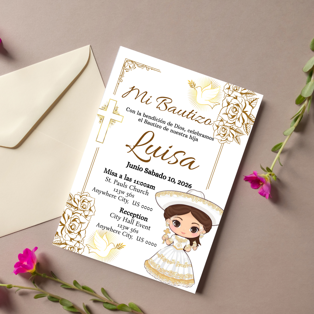 Girl Charro Digital Invite