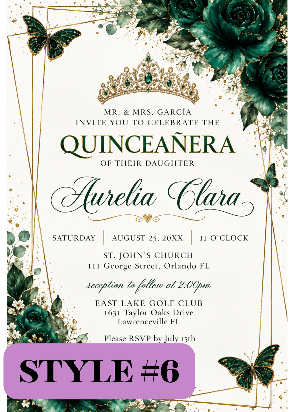 Butterfly Laser-Cut Invitations