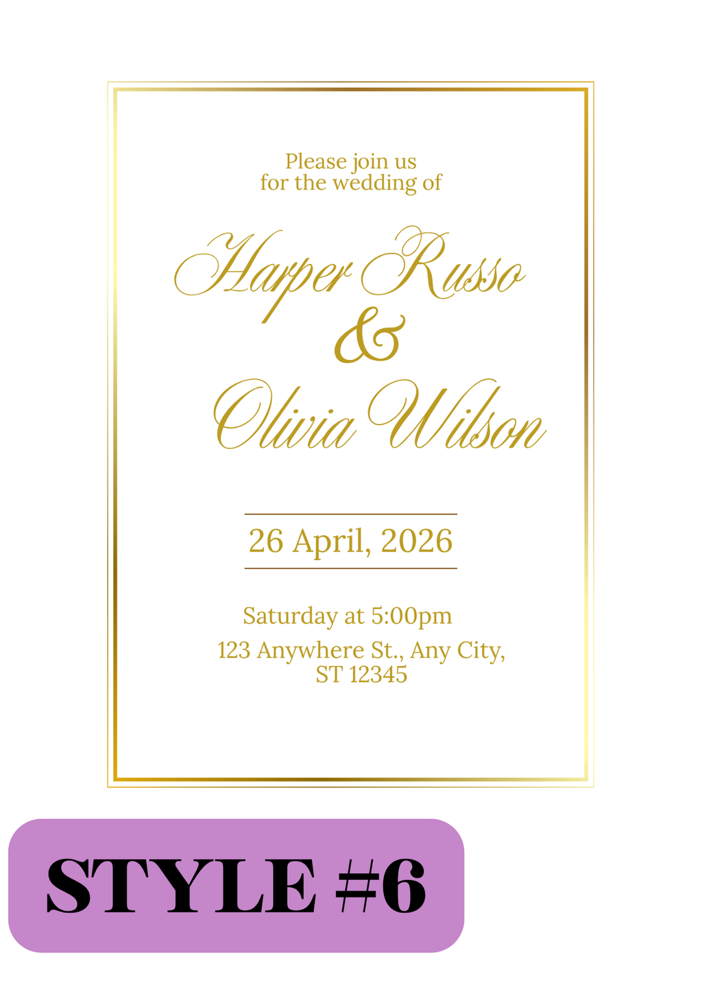 Foil Invitations