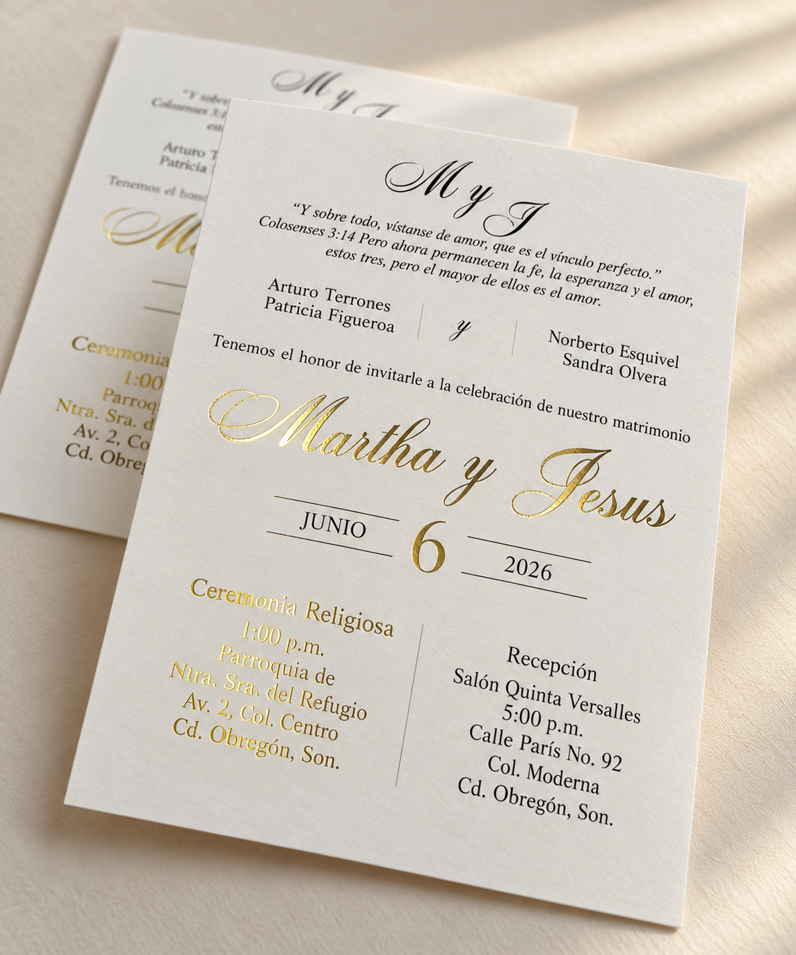 Foil Invitations