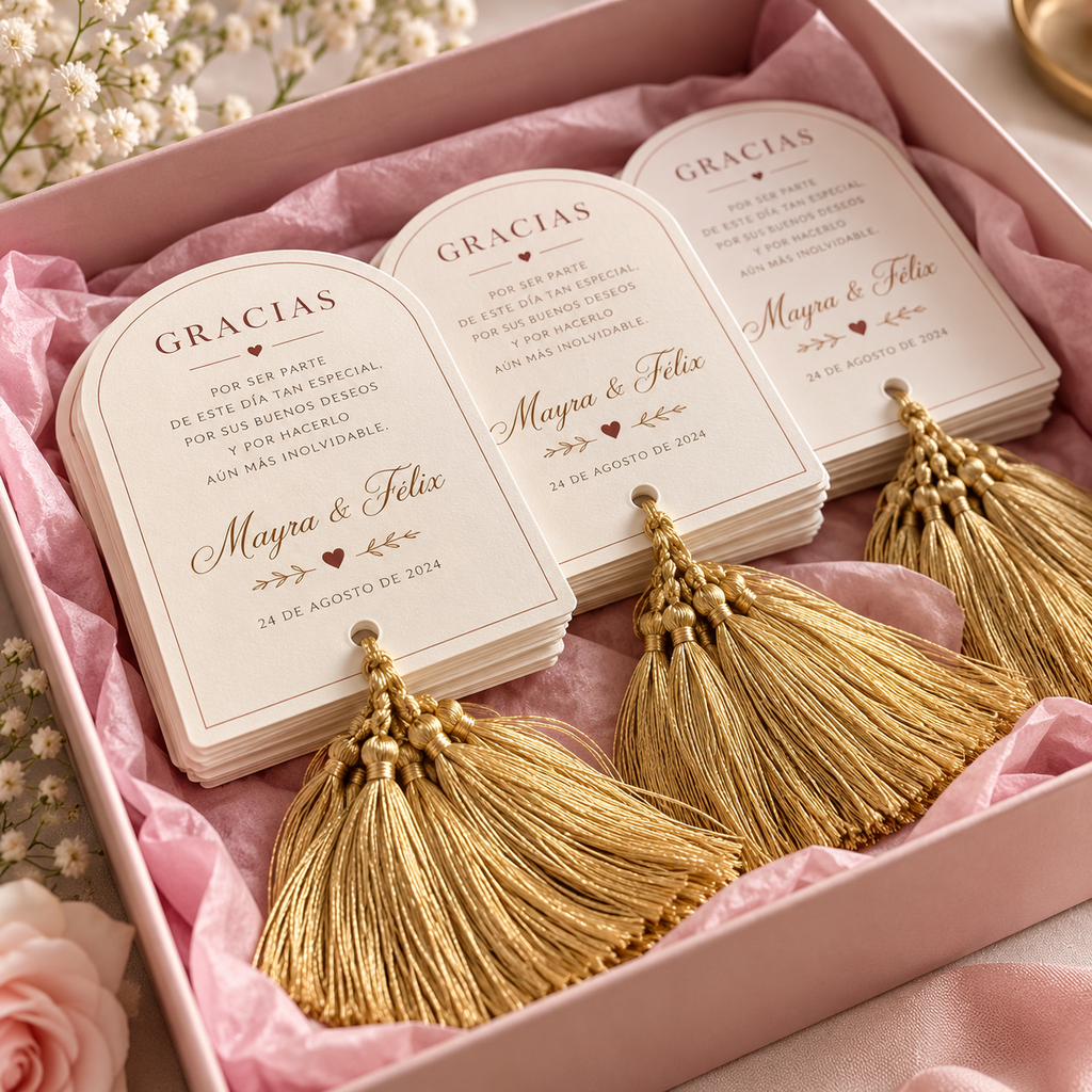 Elegant Tassel Thank You Card