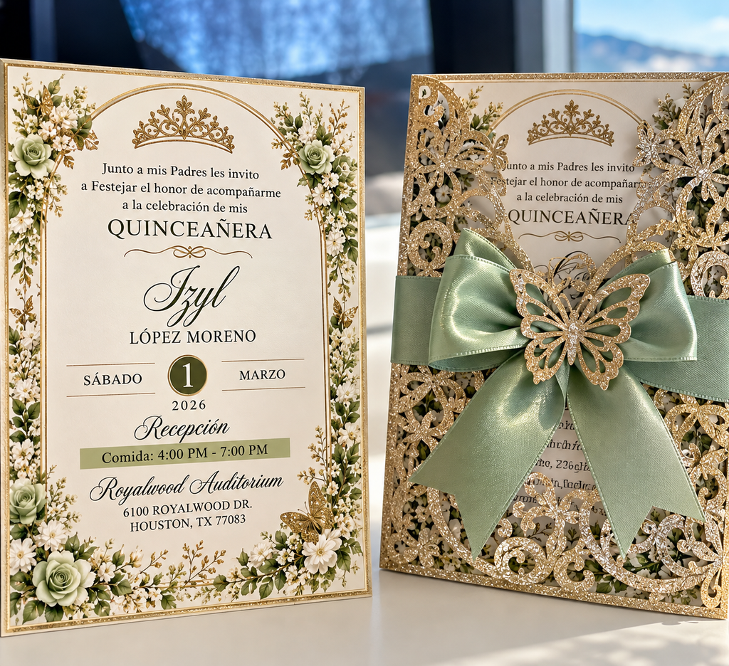 Butterfly Laser-Cut Invitations