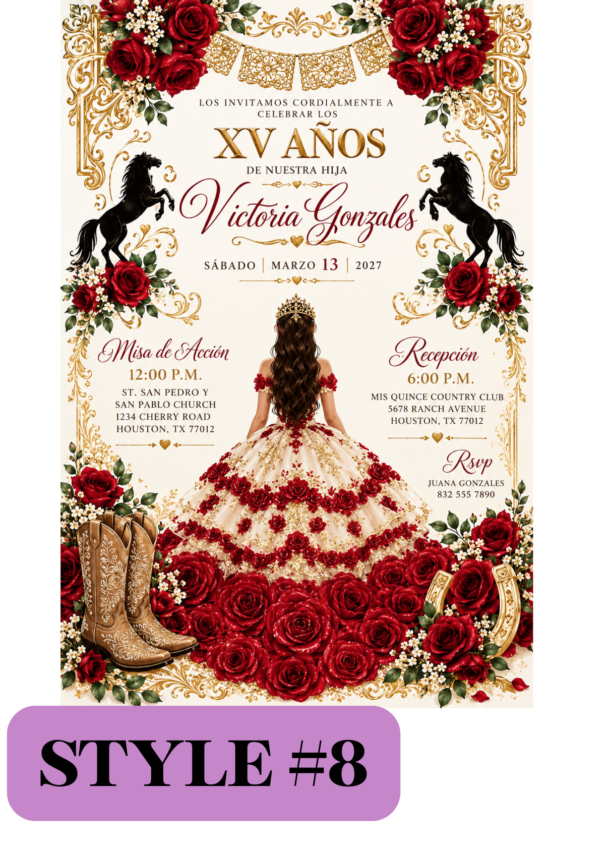 Western Laser-Cut Invitations