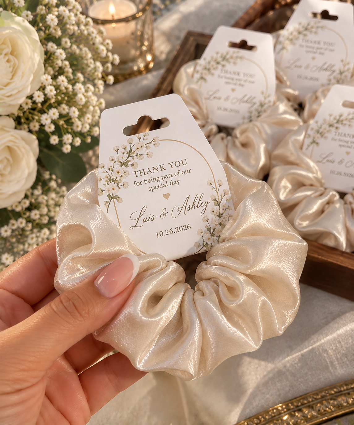 Satin Scrunchie Favors