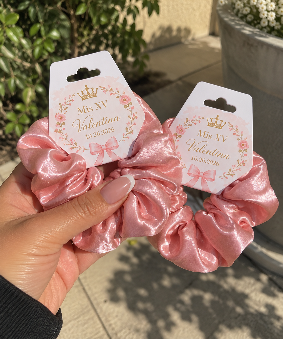 Satin Scrunchie Favors